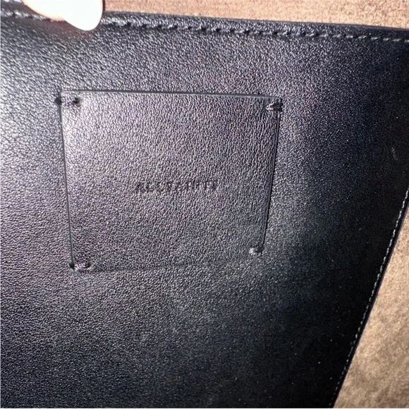 All Saints $500 Leather Python Black hobo bag- slight flaw/ call out - Picture 4 of 9